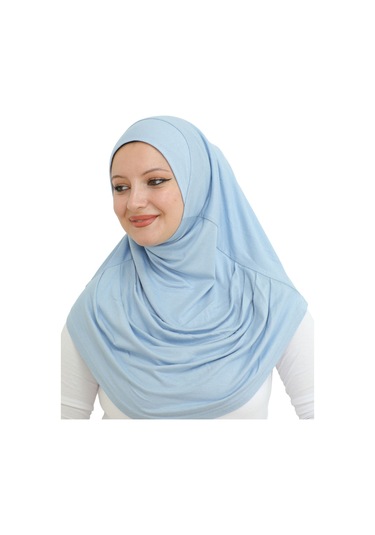 Hazır Giyim Türban Yumuşak Başörtü Şal - Bebe Mavisi Bebe Mavi