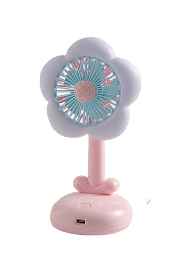 Taşınabilir Çiçek Masa Vantilatörü, Küçük Vantilatör Pembe