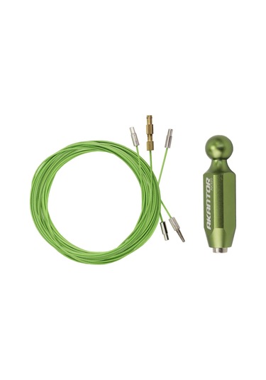 Monyee Akantor Bisiklet Bakım Aracı: Manyetik Kablolu Fren Hortumu Ve Yağlı Boru İç İletim Threader Yeşil Kapaklı Çok Renkli