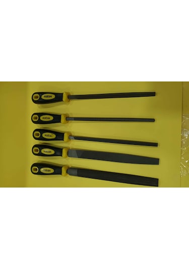32 Cm Büyük Boy 5 Li Eğe Seti Meşem Marka