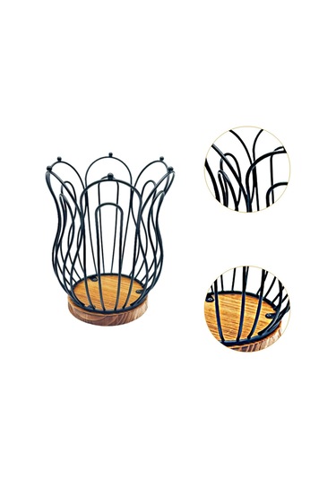 Suntek Kahve Pod Tutucu Istasyonu Organizatör Siyah-yükseltmek Siyah Yükseltmek