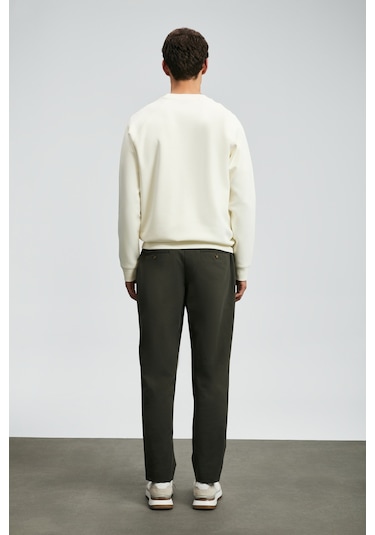 Lufian Shadow Erkek Sweatshirt Kırık Beyaz Kırık Beyaz 112030174100510 Beyaz