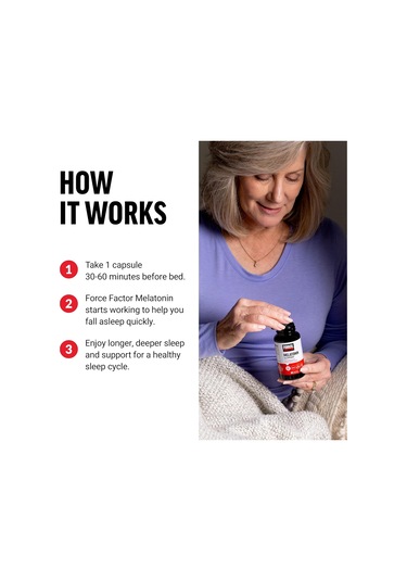 Force Factor 3mg, Drug-free Supplement, Vegan, Non-g...