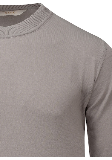 Hatemoğlu Gri Regular Fit Yarım Balıkçı Yaka Rayon Kazak 2977635 Gri