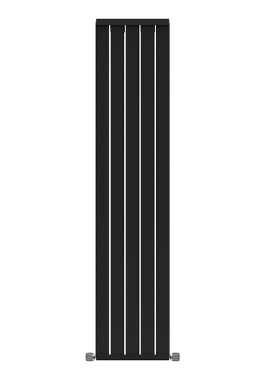 1800x392mm Armoni Dikey Alüminyum Radyatör Silk Patern Black Pütürlü Siyah