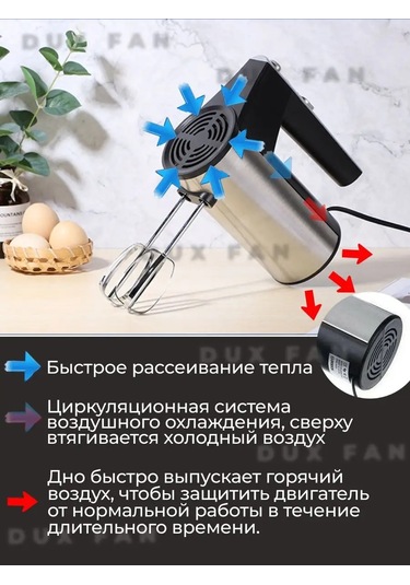 Dux Fan Elektromixer 2215 Aksesuarlarla Birlikte El Mutfak Mikseri 151069022