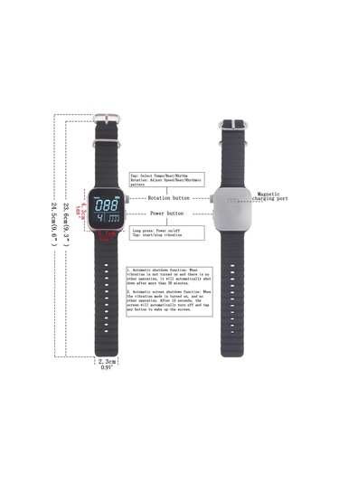 Suntek Giyilebilir Metronom Akıllı Piyano Pratik Saati Davul Bas