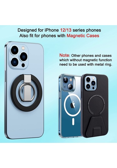 Magsafe Manyetik Telefon Halkası Tutucu, Ayarlanabilir Parmak Kavramalı. 1