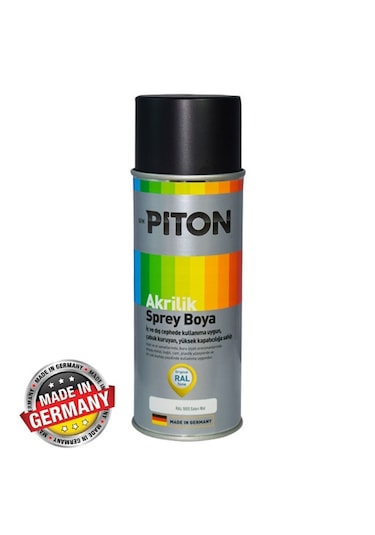 Piton Akrilik Sprey Boya 400 Ml Ral9005 Yarı Mat Siyah Fiyatları ve  Özellikleri