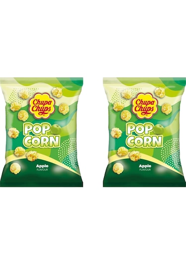 Chupa Chups Pop Corn Apple - Elma Aromalı Patlamış Mısır 90 Gr 2 Adet