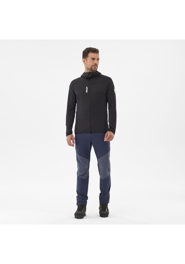 Millet Fusıon Grıd H Erkek Kapşonlu Polar Ceket Tam Fermuarlı Mıv9024 0247 Siyah