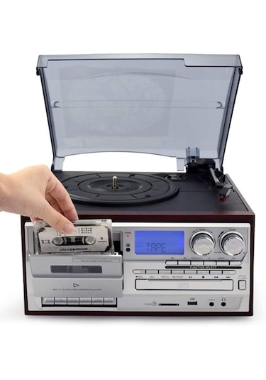 Knstar KN-110 Bluetooth CD Kaset USB Radyo Özellikli Pikap