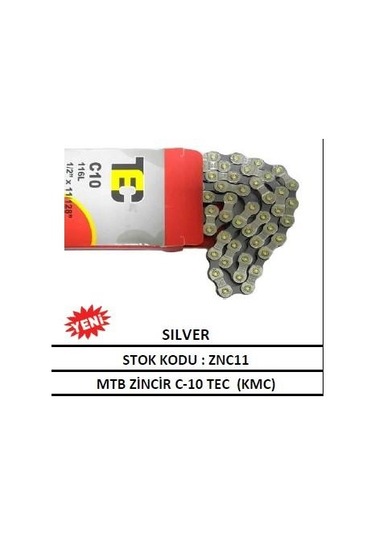 Mtb Zincir C-10 Tec (Kmc) Sılver Mtb 10 Vites Uyumlu Zincir 30 S Siyah