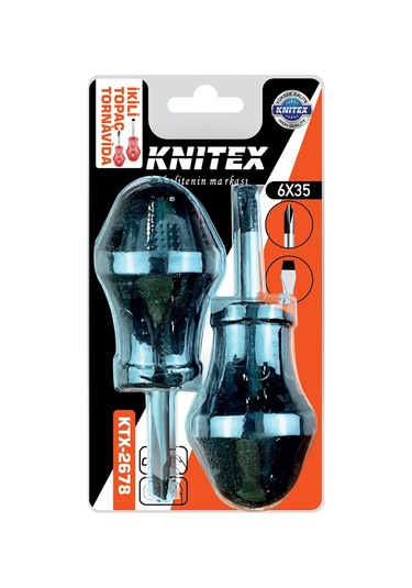 2pcs - Yıldız-düz Topaç Tornavida Seti 6x35 5358