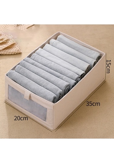 Dancemonkey Şeffaf Pencereli Organizatör Kutusu - Elbise Dolabı Cbtx Bej M Beden - Jy 140l