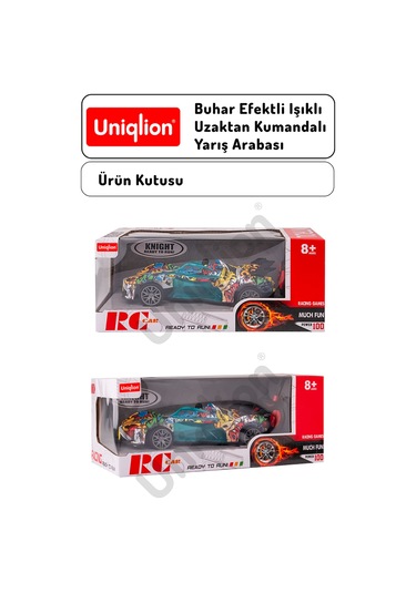 Buhar Efektli Işıklı Uzaktan Kumandalı Yarış Arabası