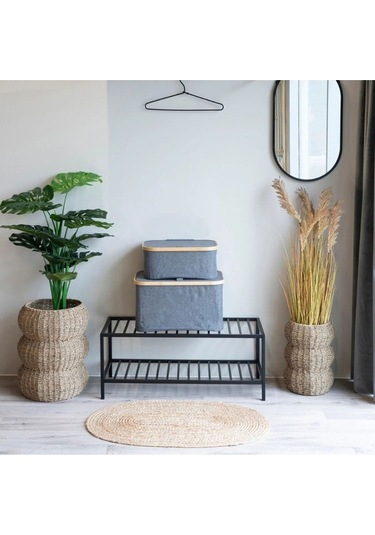 Vita Metal Profil Ayakkabı Rafı Siyah