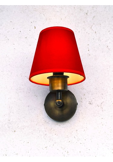Shimmer Duvar Apliği Eskitme Gold Kırmızı Başlıklı Kırmızı