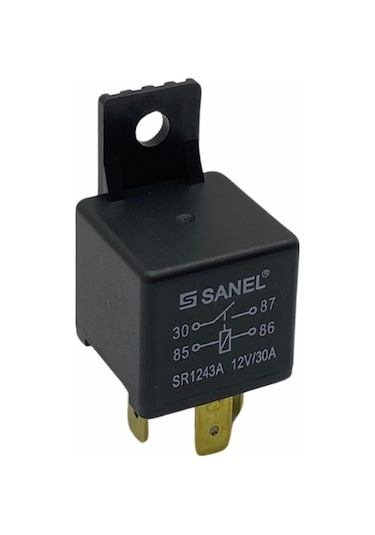 Sanel 4 Uçlu 30 A 12V Ayaklı Röle