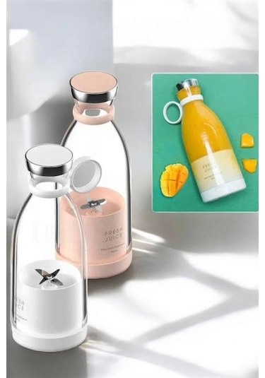Bardak Blender Smoothie Meyve Sıkacağı Şarjlı Cam Taşınabilir