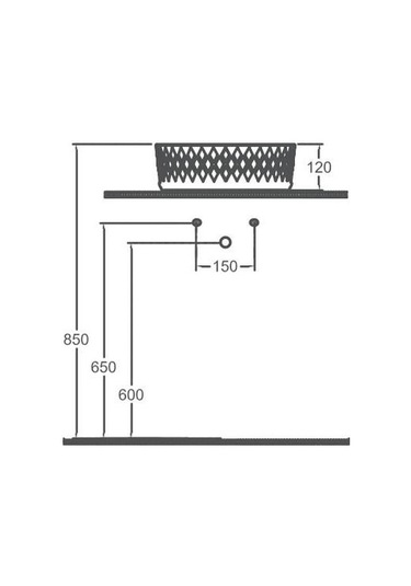 Isvea Rombo Tezgah Üstü Lavabo 36 CM