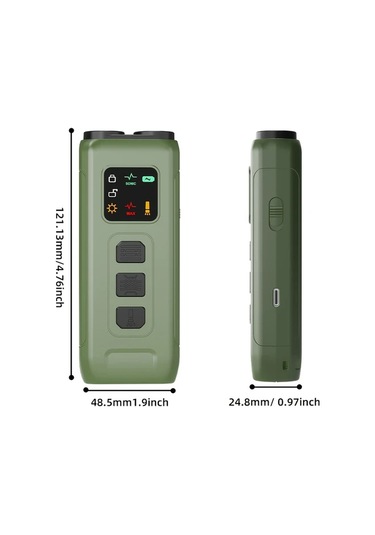 Willowhaven Army Green Ses Dalgası Teknolojili El Tipi Köpek Eğitim Cihazı Havlama Önleyici