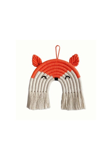 Tilki Ayı Gökkuşağı Geyik Makrome El Dokuma Çocuk Odası Bulut Odası Goblen Dekor Br