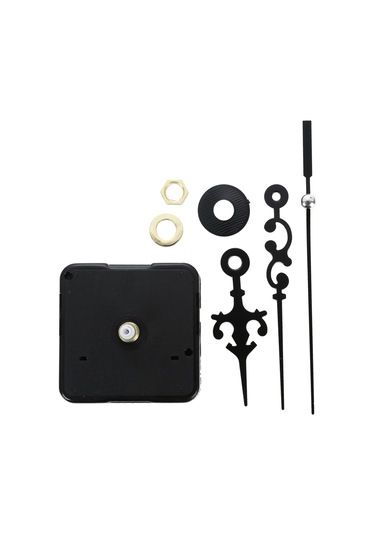 Gatherco Kendin Yap Saat Metal Doku Yaratıcı Duvar Saati Retro Duvar Saati Hareket Aksesuarları Siyah Diğer