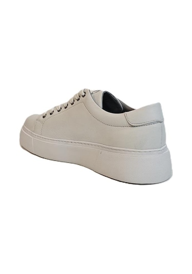 Voyager 6204 Beyaz Hakiki Deri Erkek Ayakkabı Beyaz