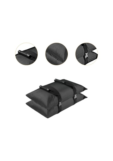 Dolıty 2 Adet Şemsiye Ağırlığı Kum 19,29-inç-x-10,24-inç Siyah