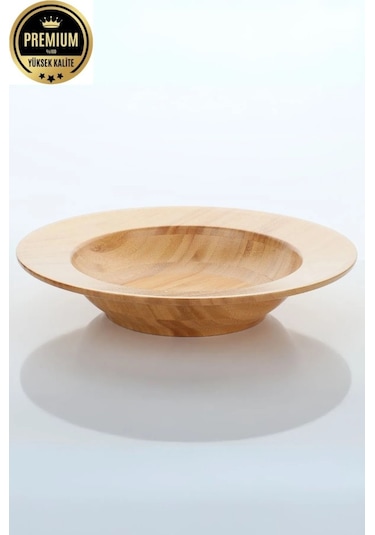 Mien Yuvarlak Bambu Makarna Tabağı 1278 Ahşap