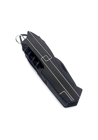 Valkyrie 11 Fonksiyonlu Kamp Cep Çakısı Multitool Siyah
