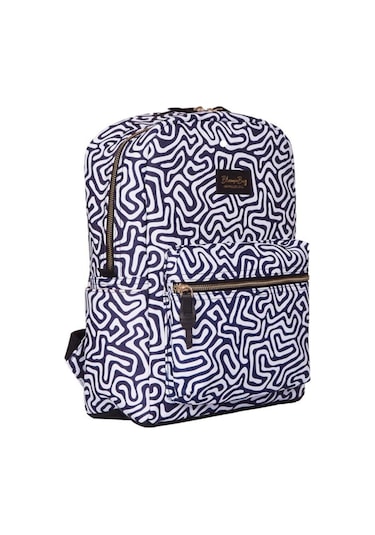 Bloominbag Digi Lab 13-14 İnç Laptop / Macbook Sırt Çantası Mavi - Beyaz