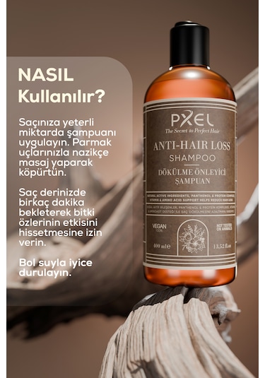 Pxel Saç Dökülme Önleyici Şampuan 400 Ml Vegan Şampuan