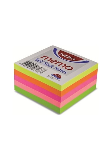 Noki Memo 75 X 75Mm Neon Küp Yapışkanlı Not Kağıdı 400  Yaprak