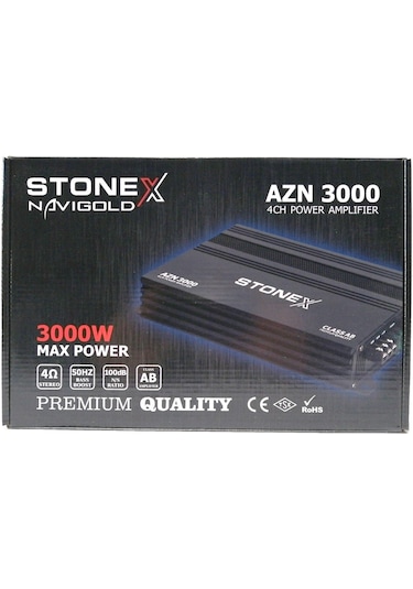 Navigold Stonex Azn 3000 4 Kanal Ab Klas Anfi 4x60w Rms 3000w Maksimum