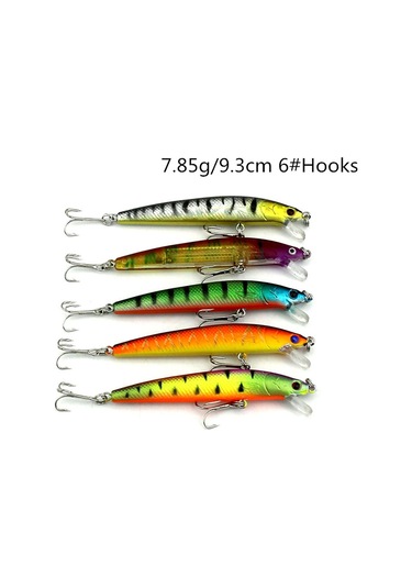 Hengjıa Set002 43 Parça Payet Seti Metal Payetler Sahte Yem Taze Levrek Balıkçılık Yem Seti, Uzunluk: 5 İla 10.5cm, Kutulu