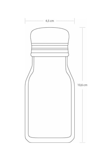 Akıllıelma-pb Cam Tuzluk Biberlik Metal Kapak Basic 2li 80221 Şeffaf