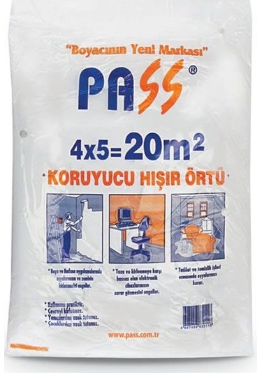 Pass Eşya Boya Koruyucu Hışır Örtü 10 M2