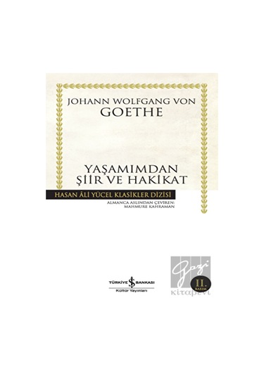 İş Bankası Kültür Yayınları - Yaşamımdan Şiir ve Hakikat