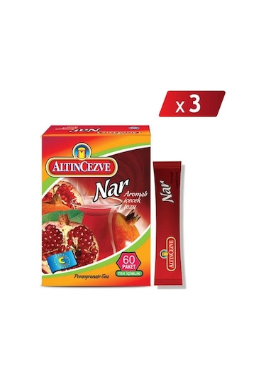 Altıncezve Nar Aromalı Tek İçimlik İçecek Tozu 3'lü 40 x 1.5 G