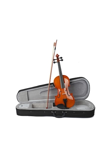 Nemx Jy003-3 4/4 Parlak Kahverengi Ahşap Keman