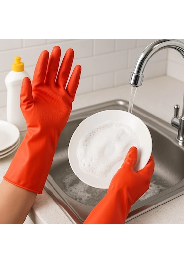 Supertrend Temizlik Eldiveni Kırmızı Xl 1 Çift