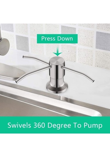 Westworld Nikel Mutfak Lavabo Sabunluk - Gümüş Gümüş