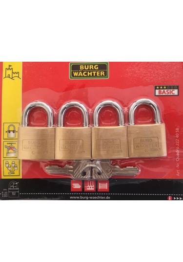 4 'lü Asma Kilit Set