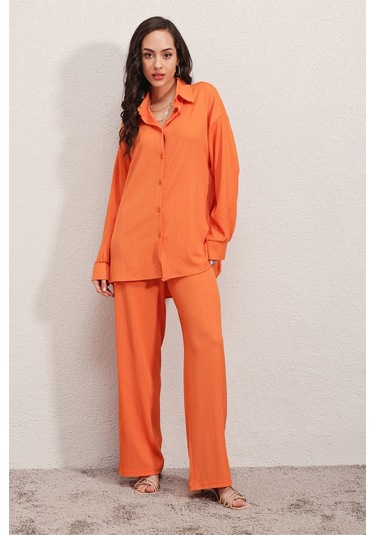 Bigdart 5858 Örme İkili Takım - Turuncu 001