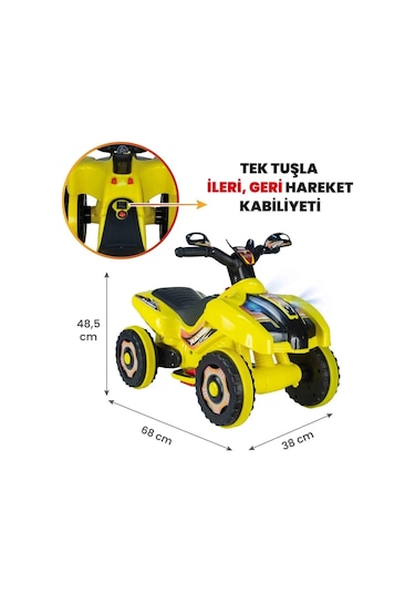 Kumandalı Akülü Araba 6 Volt 2-4 Yaş