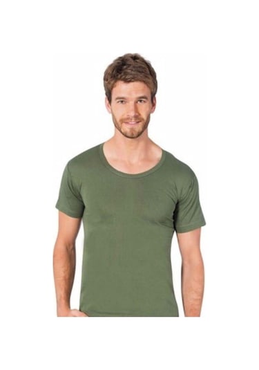 Seher Yıldızı Erkek Renkli Penye Bisiklet Yaka Fanila Atlet 002 - 6 Adet Beyaz