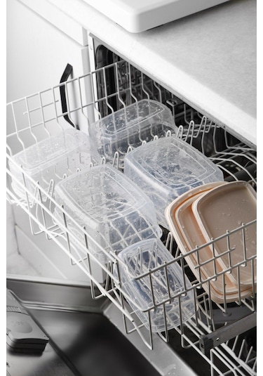 Nandy Home 4'lü Set Easybox Mikrodalga Ve Difrizde Kullanılabilen Saklama Kabı Seti Krem