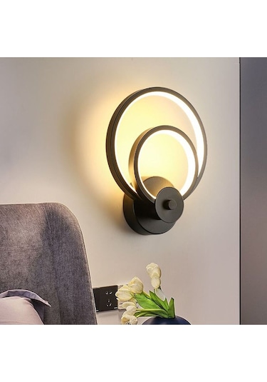 İç İçe Halka Plafonyer Beyaz Işık Ultra Power Avize Aplik Avizez